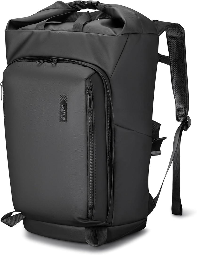 Kingsons Travel Backpack for Men Women Carry on Backpack Waterproof Lightweight Hiking Backpacks with Multi-Pockets, Large Capacity Casual Daypack 15.6inch Laptop Backpacks for Travel Business Flight