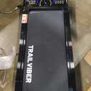 TRAILVIBER Walking Pad Treadmill with 12% 9-Level Auto Incline, 450 lbs Capacity RGB LED Screen, Bluetooth Speaker Under Desk Treadmill, Compact Treadmills for Home Hiking (Black)