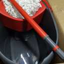 O-Cedar EasyWring Microfiber Spin Mop, Bucket Floor Cleaning System, Red, Gray, Standard