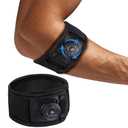 Tennis Elbow Brace for Men & Women (S/M for Smaller Arms Only), Elbow Brace for Tendonitis and Tennis Elbow and Golfer's Elbow, Adjustable Elbow Strap (Black, Small)