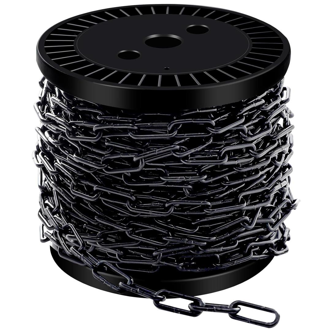 33 ft 1/12" Metal Hanging Chains Fixture Chain Decorative Chain Light Duty Chain Utility Chains for Hanging Plants, Basket, Light Fixture, Chandelier, Lamp (2mm 33ft)