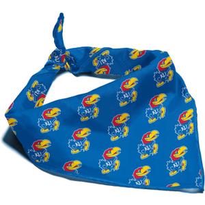 NCAA Officially Licensed Bandana for Dogs and Cats | Fits Pets Great Gift Idea | Easy-to-Tie (Small, Kansas Jayhawks)