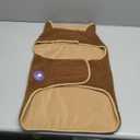 cyeollo Fleece Dog Coat Turtleneck Furry Reversible Sweater Thick Dog Clothes for Cold Weather Warm Winter Coats for Medium Dogs Brown XXL (XX-Large (38-65lbs))