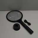 YISSVIC Electric Fly Swatter 4000V Bug Zapper Racket Dual Modes Mosquito Killer with Purple Mosquito Light Rechargeable for Indoor Home Office Backyard Patio Camping (Black-1 Pack)