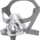 Full Face CPAP Mask, TMS Comfort Series Nasal CPAP Mask Includes Headgear, Cushion, Frame and Elbow (M Size)