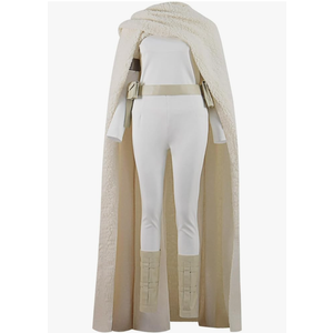 Padme Amidala Costume Women Queen Padme Dress Velvet Green Hooded Robe Cloak Deluxe Jedi Uniform Halloween Cosplay Outfits Size XL