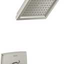 Delta Geist 14 Series Shower Faucet Set, Brushed Nickel Shower Head and Handle Set, Valve Trim Kit, SpotShield Brushed Nickel 142864-SP (Valve Included)