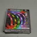Monster Smart RGB+IC LED Strip Lights 10ft  Sound Reactive Strip Lights for Bedroom, App & Voice Control, RGB Light Strip for Room, Alexa Google Home, Razer Chroma Sync - 90 RGB+IC LED Lights