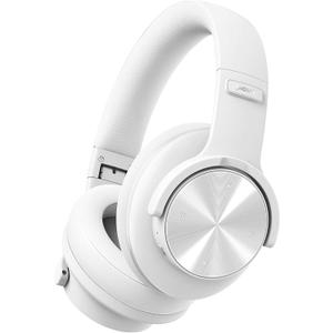 Picun B8 Bluetooth Headphones, 120 Hours Headphone Wireless Bluetooth, Hands-Free Calls, 3EQ & Game Mode, Foldable Headphones Over Ear for Travel Home Office Cellphone PC White