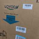 Loyoda Toilet Seat Riser with Handles,Raised Toilet Seat for Seniors with Adjustable Height & Width, 400 lb Capacity Handicap Elevated Toilet Seat for Elderly, Pregnant, Fit Any Toilet