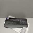 SABLUTE Wireless Keyboard and Mouse Combo - Full Size Ergonomic Wrist Rest, Silent Typing, Phone Holder, 2.4 GHz, 3 Level DPI, Battery-Powered, Compatible with PC, Laptop, Windows, macOS (1 Pack, Classic Black)