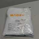 MAGZO Magnetic Screen Door Fit Door Size 72 x 82 Inch, Screen Size 74" x 83" Strong Magnet French Style Mesh, Heavy Duty Fiberglass Mesh with Hook & Loop for Sliding Entrance, Gray