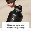 ThermoFlask 40 oz Double Wall Vacuum Insulated Stainless Steel Water Bottle - Reusable with Leakproof Chug & Straw Lids - Keeps Drinks Cold 24 hr/Hot 12 hr - Easy Maintenance - Gym/On-the-Go, Cobalt