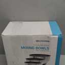 Mixing Bowls with Airtight Lids - 8PCS Stainless Steel Nesting Mixing Bowls Set with 3 Grater Attachments & Non-Slip Bottoms, Black Kitchen Bowls, Sizes 5, 4, 3.5, 2, 1.5QT for Baking & Kitchen Gift