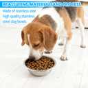 12 PCS Metal Dog Bowls Stainless Steel Small Pet Food and Water Bowls for Dogs & Cats, Rust-Resistant, Easy to Clean, Dishwasher Safe