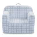 Delta Children Checkered Cozee Chair, Blue