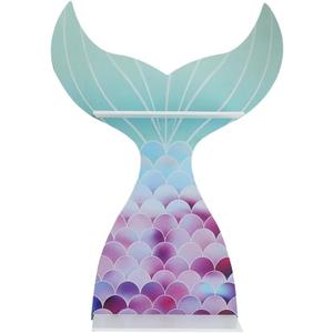 Mermaid Wall Shelves Room Decor Mermaid Room Decor for Girls 1Pcs Mermaid Wall Art Trinket Shelf Wooden Floating Shelves Bathroom Decor for Girls Bedroom Nursery Gift (Mermaid)