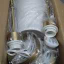 Wall Sconces Sets of 2 Hardwired Bathroom Vanity Light Fixture with White Lampshade, 85265V for Bedroom and Bathroom