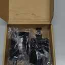 Landhoow Christmas Stocking Holder Christmas Stocking Hanger for Mantel Heavy Duty Xmas Hook with Non Slip Protective Pad Mantel Hook for Mantle Fireplace Home Shelf(Black,2 Pcs)