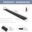 Hidden Island Countertop Support Bracket 2 Pack Black 26 Inch Heavy Duty Granite Countertop Bracket Iron Island Support Brackets for Granite Quartz Wood