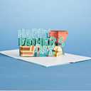 2 x Lovepop Best Flippin Dad Father's Day Pop-Up Card  Fathers Day Card  Handcrafted 3D Pop-Up Greeting Card for Him  Fathers Day Love Card, 5 x 7