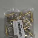 15 Pack Brass Hose Barb Fittings,1/4" Barb to 1/8" NPT Air Hose Repair Kit,1/4" Barb to 1/8" NPT Male Thread Hose Barb Adapter Connector, Barbed Air Hose Repair Fitting with 15 Pcs Hose Clamp
