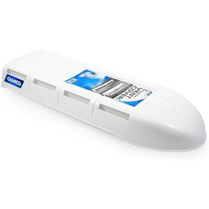 Camco RV Refrigerator Vent Cover | Features a Streamlined Low-Profile Design, Easy Installation, a Heavy-Duty Plastic Construction, and is Compatible with Dometic and Norcold Bases (21019)