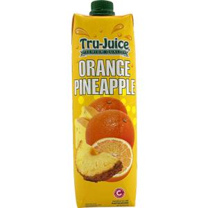 2 x Tru-Juice Homemade Orange/Pineapple, 1 Liter (EXP 07/28/25)