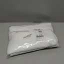 RYB HOME French Door Curtains - Privacy Window Tie up Shades Energy Saving for Kitchen Dining Kids Nursery Bathroom Tricia Door Covering, W 26 x L 72 inches, Pure White, 1 Panel