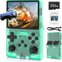 30000 in 1, R40S Pro Retro Handheld Game Console, Video Game Console, 3.5 inch IPS Screen, More Than 20 Emulator, 256G TF Card (Green)