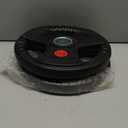 Fitvids Olympic 2-Inch Cast Iron Plate Weight Plate for Strength Training and Weightlifting, Rubber Coated Style, 25LB Pair