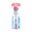Dr. Brown's Reusable Sponge Baby Bottle Cleaning Brush with Suction Cup Stand, Scrubber and Nipple Cleaner, Pink 1-Pack