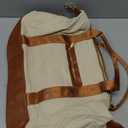 Bluboon Travel Tote Bags with Zipper Ladies Canvas Bag Weekender Overnight Bag for Women Carry on Duffel Bag Trolley Sleeve (Beige Checked Coir 2 Set)