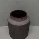 Rustic Vases for Home Decor. Ceramic Vase for Dining Table Decor. Terracotta Decorative Vase 6.1IN. ZSHLXM (Dark Brown)