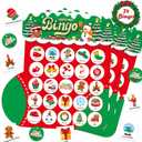 Socks Christmas Bingo Games, Christmas Bingo for Kids, Christmas Games for Families Classroom, Christmas Crafts for Kids Xmas Cards Party Supplies Christmas Activities