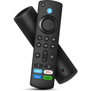 Replacement-Voice-Remote Fit for Omni Mini-LED Series TV-Stick/Cube, Stick 4K/4K Max(1st / 2nd Gen), Stick HD/Lite, Smart TV 3rd Gen, Compatible with Insignia/Toshiba/Pioneer Smart TV