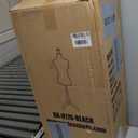 FDW Manikin 60-67Height Adjustable Female Dress Model Display Torso Body Tripod Stand Clothing Forms (Black, 60-67 Inches)