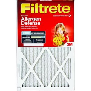 Reduction Filter Electrostatic, Micro Allergen Pleated 1 Pack