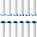 12 PCS Ion Drops Shower Head Filters, 3.3Inch Filtered Shower Head Replacements, Universal Fit for Most Showerheads, Showerhead with Filter for Detachable