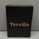 Terviiix 4-in-1 Hot Air Rotating Blow Dryer Brush Kit  1000W with Rotatable Round Brushes (2 Sizes), Oval Volumizer, and Diffuser  Ideal for Curly Hair, with Arthritis-Friendly Big Buttons, Black