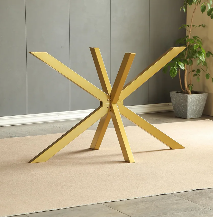 28 Inch Modern Table Base Gold, Metal Dinning Table Legs with Suction Cups, Heavy Duty Desk Base for Marble,Glass,Wood Top, Set of 4 Furniture Legs for Home,Kitchen,DIY Bench Legs Coffee Table (Gold) 28 Inch Modern Table Base Gold, Metal Dinning Table Legs with Suction Cups, Heavy Duty Desk Base for Marble,Glass,Wood Top, Set of 4 Furniture Legs for Home,Kitchen,DIY Bench Legs Coffee Table (Gold)