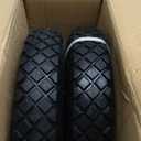 2-Pack 4.80-8 Wheelbarrow Tire and wheel with 3"-6''Centered Hub, 3/4" or 5/8''or 1/2'' Bearings, 16 Tire Assembly for Hand Truck,Garden Cart (4.80/4.00-8 Flat Free,3"Center Hub,Knobby Tread)