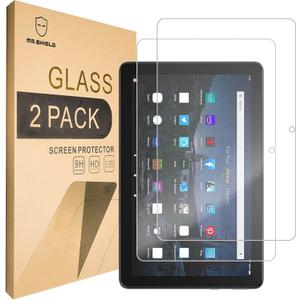 Mr.Shield [2-PACK] Designed For All-New Fire HD 10 / Fire HD 10 Plus Tablet 10.1 inch (11th Generation, 2021-2023 Release) [Tempered Glass] [Japan Glass with 9H Hardness] Screen Protector