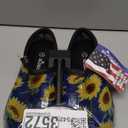 Sloggers Original Waterproof Rain and Garden Shoe for Women Outdoor Slip-On Garden Clog - Made in The USA with Premium Comfort Insole and Arch Support (10, Sunflower Print Blue)