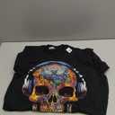 Skull Art Geometric Fantasy Colorful Graphic Skull T-Shirt, Size 2XL