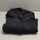 Notch Lapel Double Breasted Wool Blend Coat Outwear Winter Coat Size 2XL