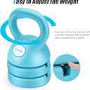 Adjustable Kettlebell Weight Set: 3-in-1 Kettlebells (5lbs 8lbs 12lbs) for Home Gym Full-Body Workout Strength Training Weight Loss | Good for Beginners