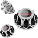 New 8 Lugs Chrome Wheel Center Cap Fit for Silverado/Avalanche/Suburban/Express & Sierra/Yukon/Savana 1500 2500 3500 16"/17" Inch Rim Hub Cover OEM Replacement
