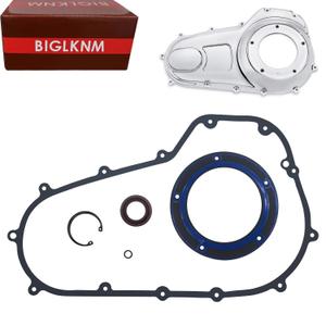Primary Gasket Kit with Seal O-Ring Compatible for Harley Davidson Electra Glide Road Glide Touring Road King Ultra Limited Dresser Bagger 2007-2016, Clutch Complete Primary Cover Gasket