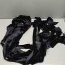 Aneco 6 Pack Christmas Door Ribbon and Bows, Large Christmas Velvet Cabinet Door Bows and Ribbons, Festive Velvet Bow with Hook-and-Loop Fastener for Cabinets Furniture Xmas Party Decorations, Black